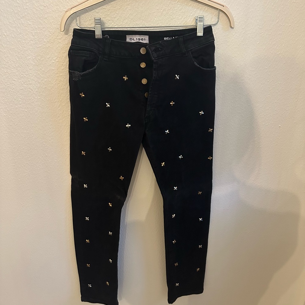 DL 1961 studded denim